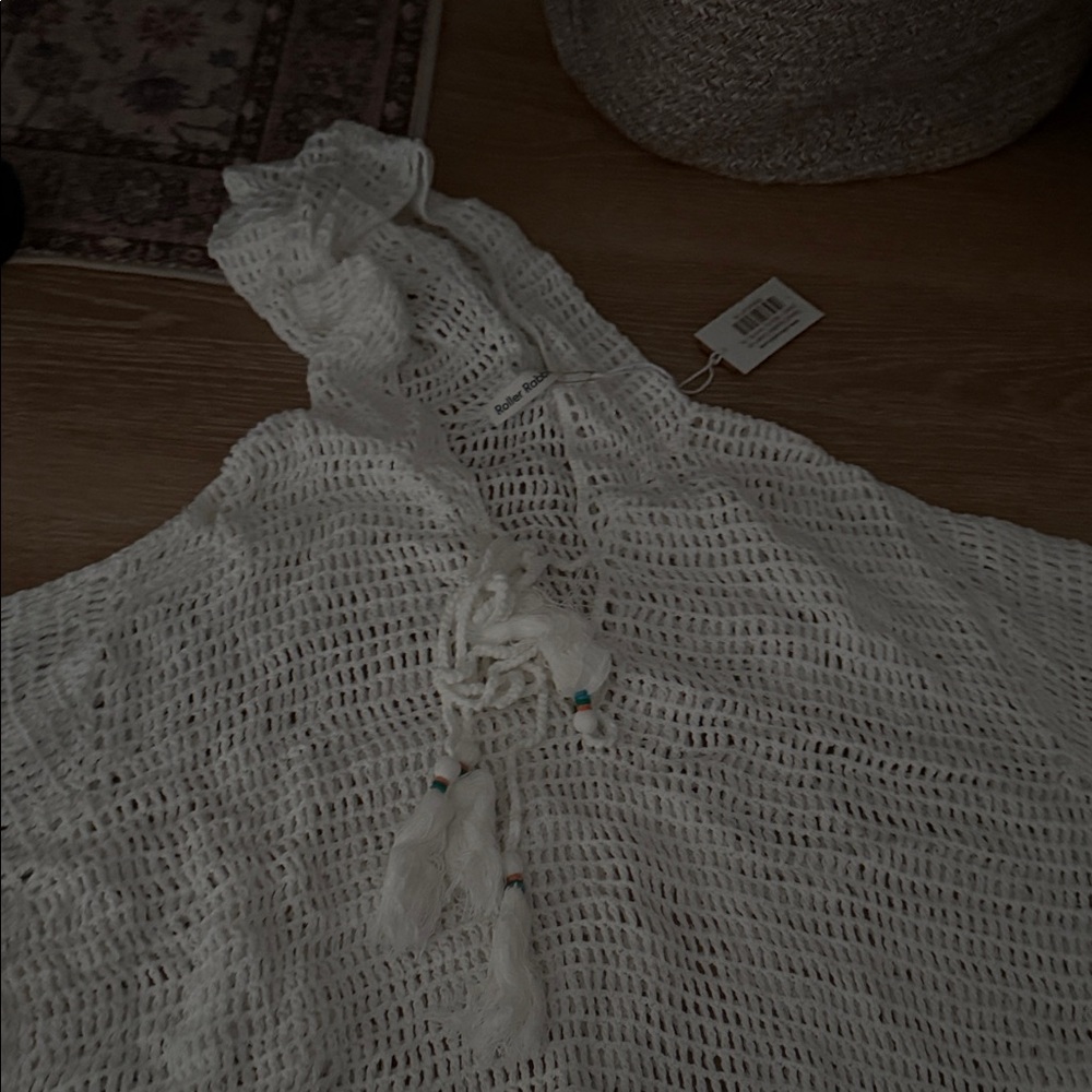 Roller Rabbit White V-Neck Sweater